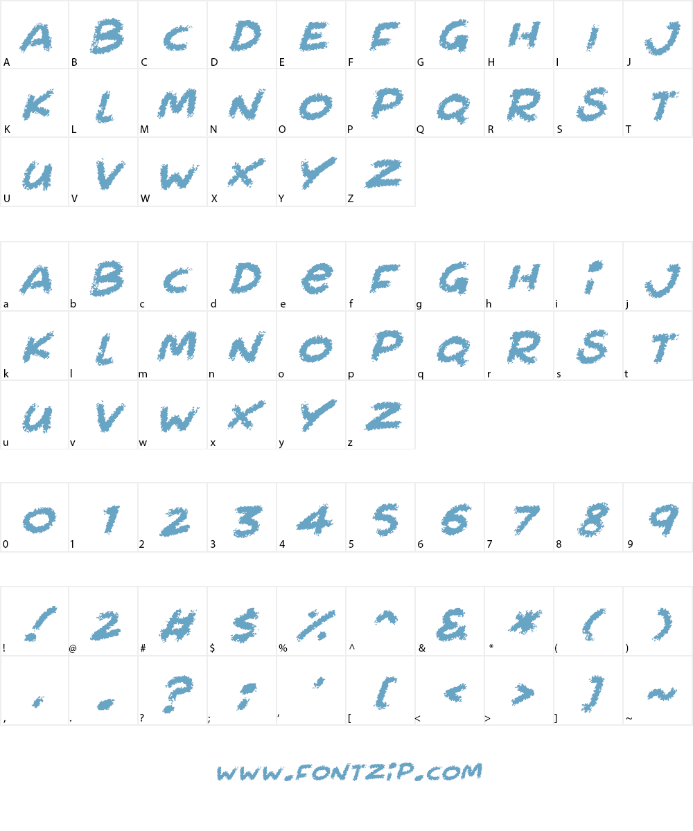 Chalkabout Font Character